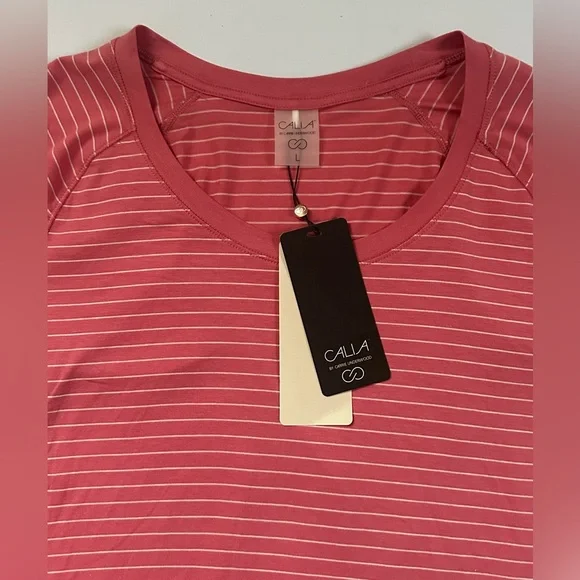 NWT Calia by Carrie Underwood Everyday LS Tee Color:Rusty Rose/Peach Whip Size L - Picture 7 of 10
